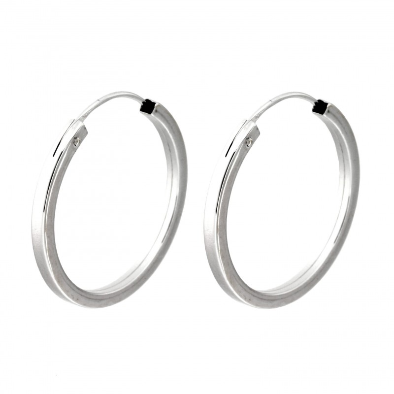 Pendientes aro oro blanco oro 18k [27-9481-18b-p]