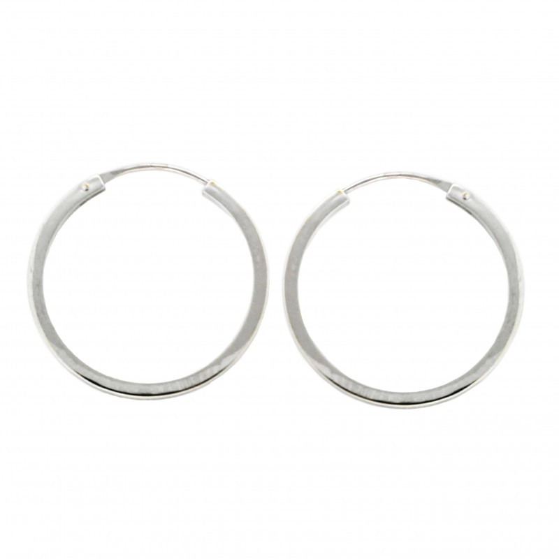 Pendientes aro oro blanco oro 18k [27-9481-20b-p]