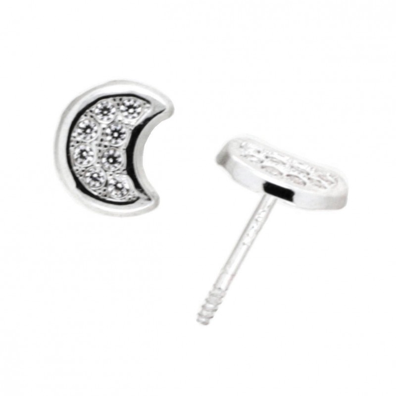 Pendientes oro blanco 18K [27-9557-1-P]