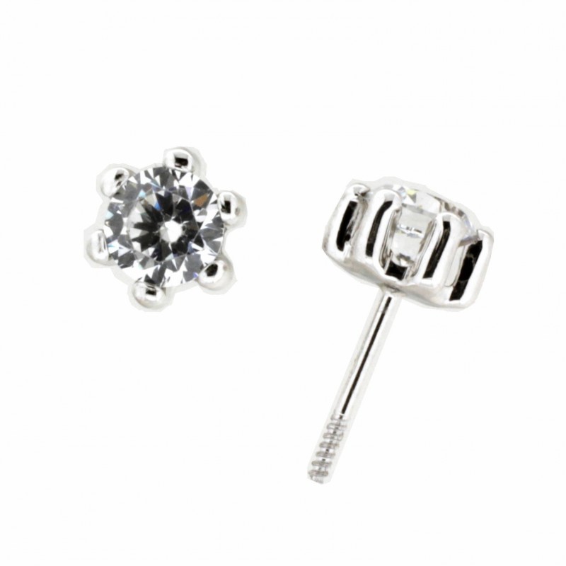 Pendientes oro blanco 18K [27-9638-5B-P]