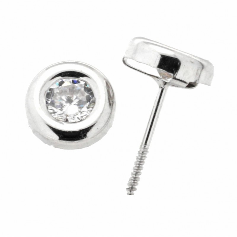 Pendientes oro blanco 18K [27-999-3B-P]