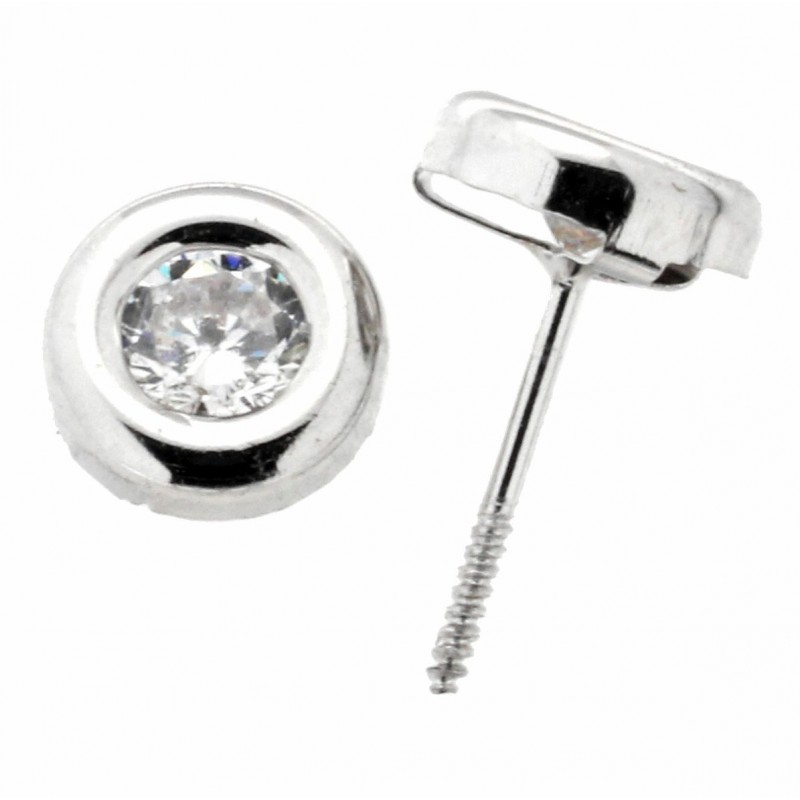 Pendientes oro blanco 18K [27-999-4B-P]