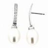 Pendientes perla oro 18k [29-12151-p]
