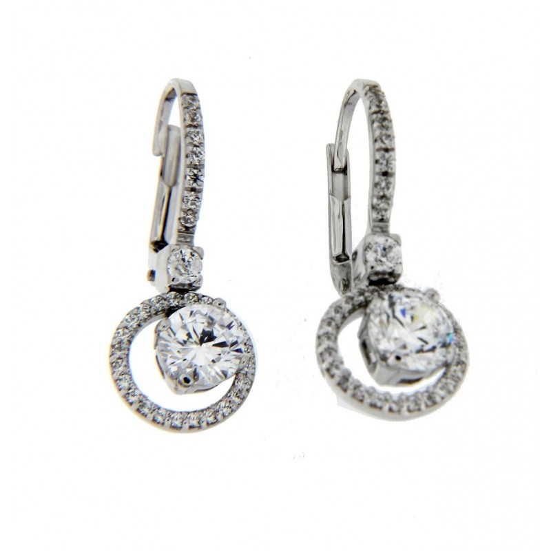 Pendientes oro blanco oro 18k [29-5-p]