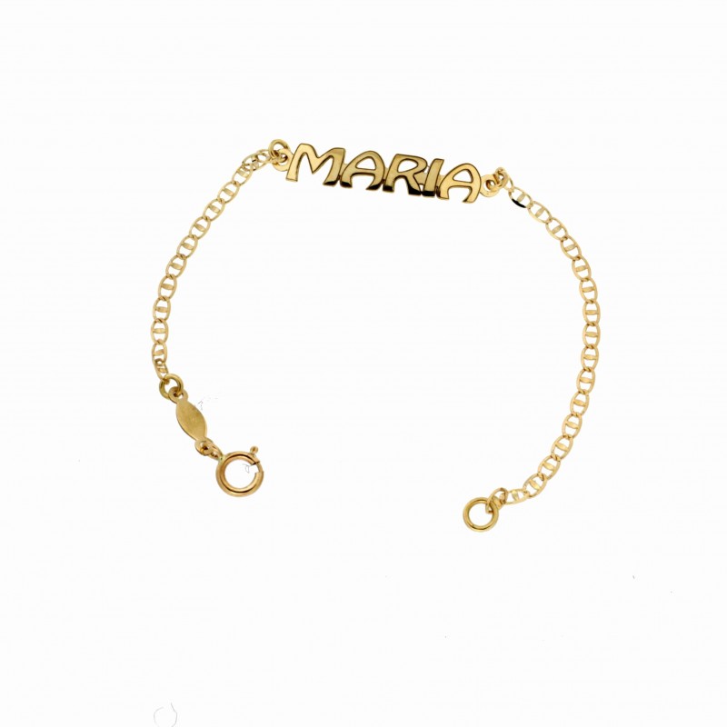 Pulsera nombre bebe oro 18k [2-maria-bb-0]