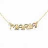 Colgante nombre con cadena oro amarillo 18k [2-maria-b-c ]