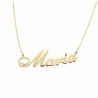 Colgante nombre con cadena oro amarillo 18k [2-maria-c ]