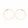 Pendientes aro perla oro 18k [30-127370-p]