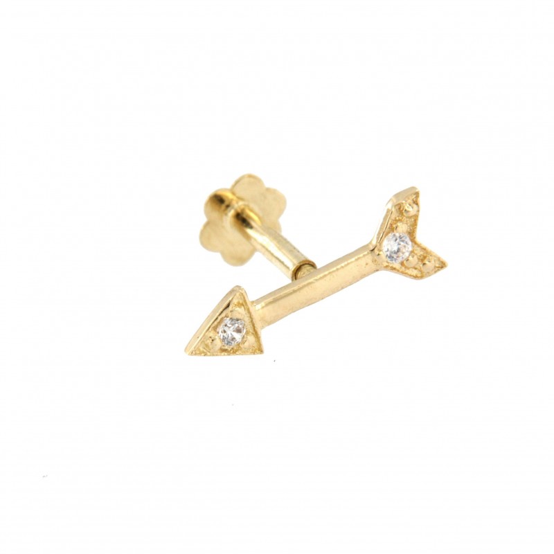 Piercing cartilago flecha oro 18 quilates [30-137316]