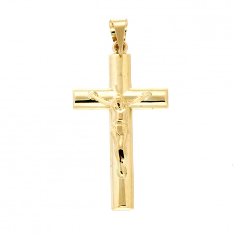 Cruz con cristo oro de 18k [27-9146]