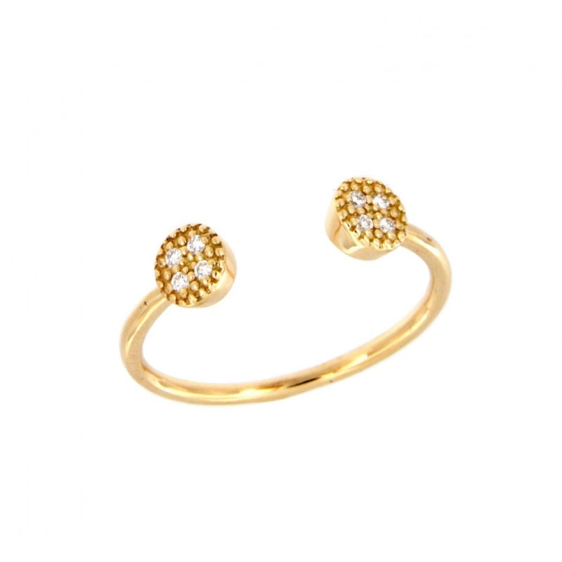 Anillo sortija diamantes oro amarillo, oro 18k [ 56-17309-s ]