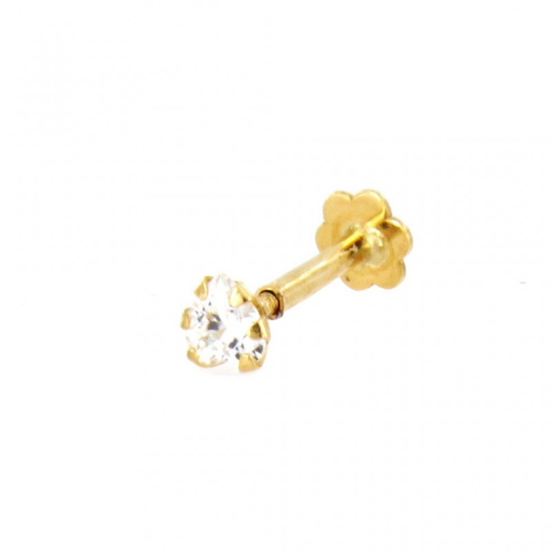 Piercing circonita oro 18 quilates [88-3255]
