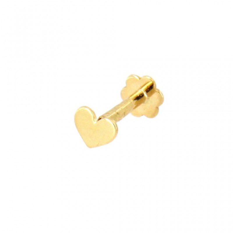 Piercing corazon oro 18 quilates [88-3256]