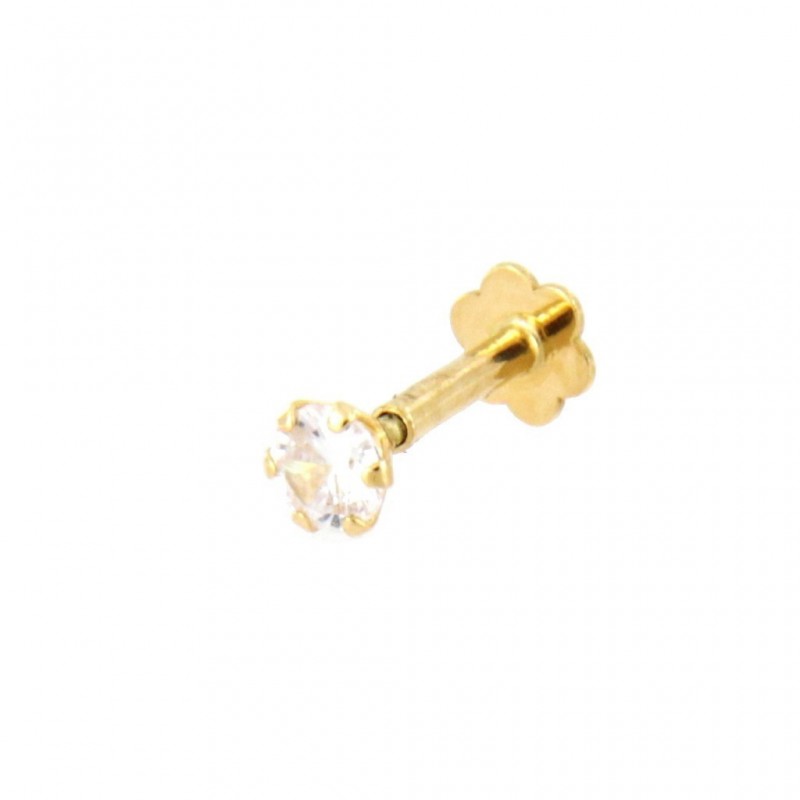 Piercing circonita oro 18 quilates [88-3264]