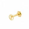 Piercing signo paz oro 18 quilates [88-3274]