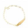 Pulsera chapa bebé oro 18k [20-3508]
