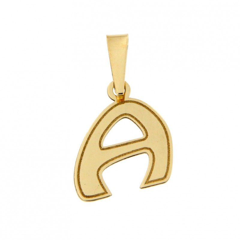 Colgante letra a oro amarillo 18k [do-a-10 ]