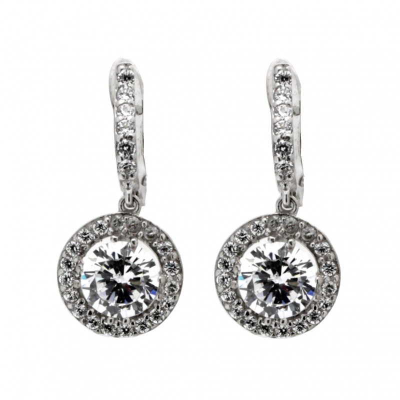 Pendientes oro blanco oro 18k [5-11188-1-p]