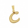 Colgante letra c oro amarillo 18k [do-c-10 ]