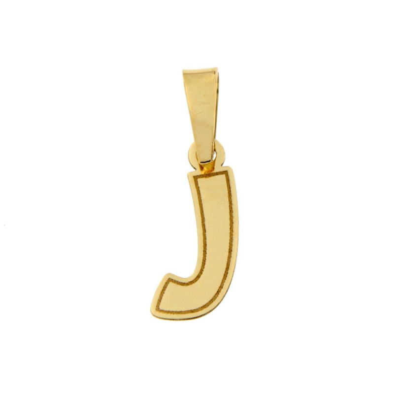 Colgante letra j oro amarillo 18k [do-j-10 ]