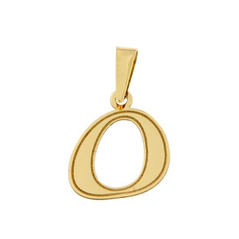 Colgante letra o oro amarillo 18k [do-o-10 ]