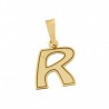Colgante letra r oro amarillo 18k [do-r-10 ]