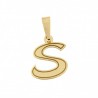 Colgante letra s oro amarillo 18k [do-s-10 ]
