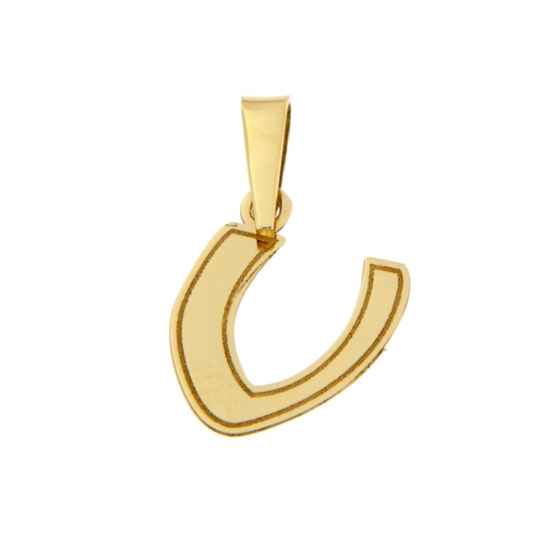 Colgante letra v oro amarillo 18k [do-v-10 ]