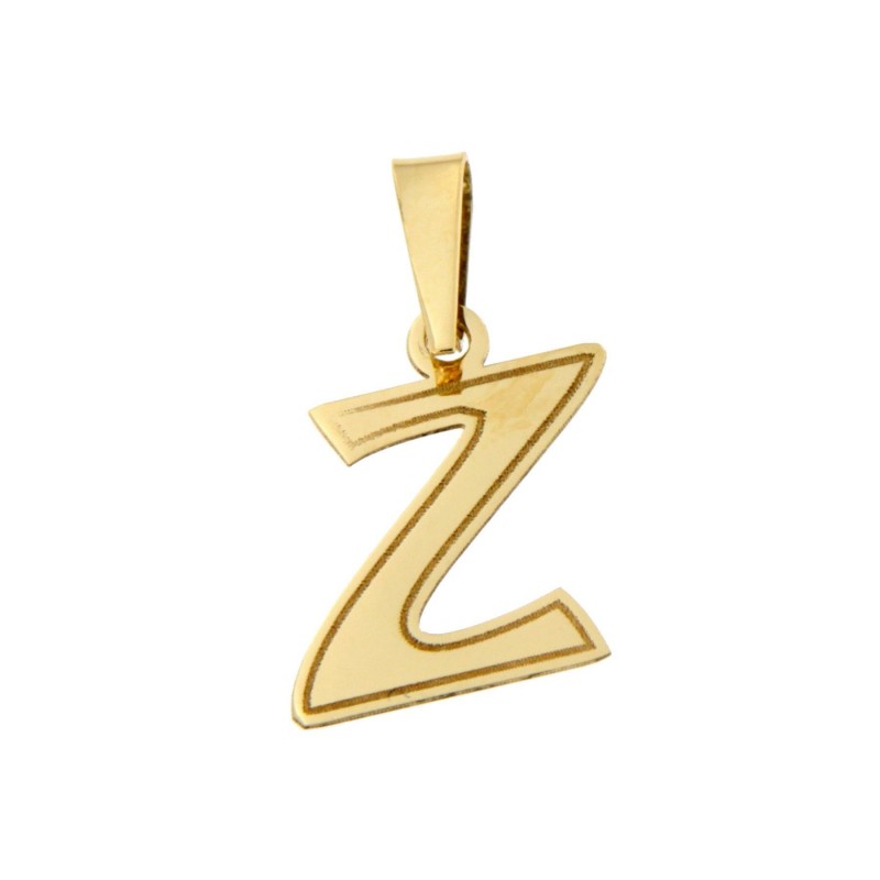 Colgante letra z oro amarillo 18k [do-z-10 ]