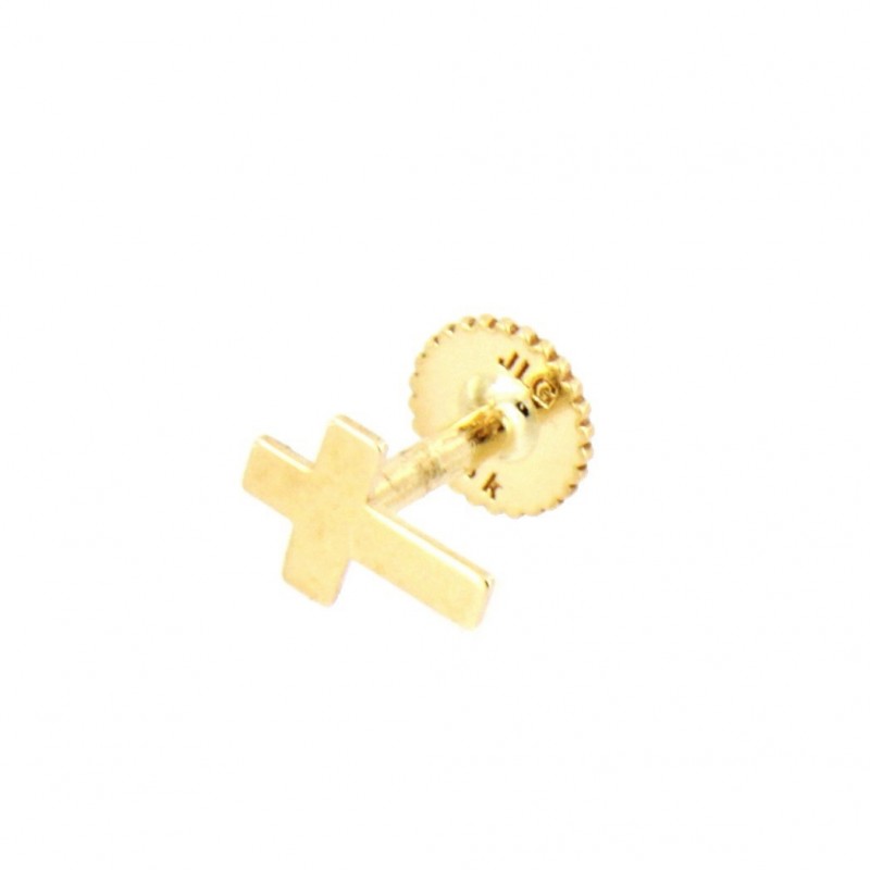 Piercing cartilago cruz oro 18 quilates [27-11363-24]