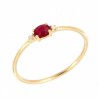 Anillo sortija diamantes rubí oro amarillo, oro 18k [ 60-3863-r-s ]
