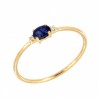 Anillo sortija diamantes zafiro oro amarillo, oro 18k [ 60-3863-z-s ]
