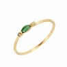 Anillo sortija diamantes esmeralda oro amarillo, oro 18k [ 88-3578-e-s ]
