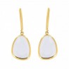 Pendientes calcedonia oro 18k [56-7266-ca-p9-839]