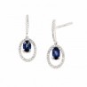 Pendientes diamantes zafiro oro 18k [76-9180027-z-p]