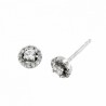 Pendientes diamantes oro blanco 18K [82-61302-P]