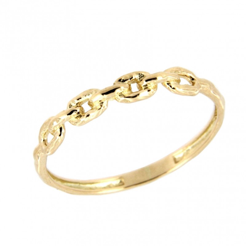 Anillo sortija eslabones oro amarillo, oro 18k [ 26-11199-s ]