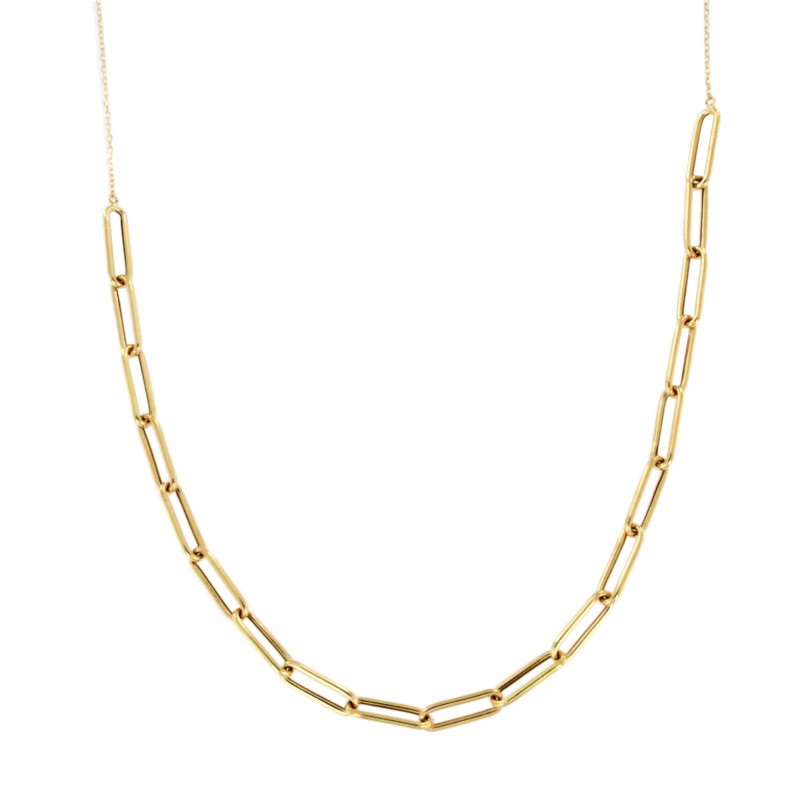 Gargantilla eslabones, oro 18k [26-11274-cad]
