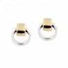 Pendientes oro bicolor Oro 18K [67-4409-P]