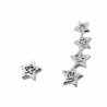 Pendientes diamantes estrella trepador oro blanco 18K [88-3607-B-P]