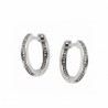 Pendientes diamantes aro oro blanco 18K [80-2280048-P]