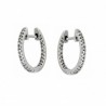 Pendientes diamantes aro oro blanco 18K [80-2280103-P]