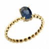 Anillo sortija zafiro oro amarillo, oro 18k [ 26-7483-z-s ]