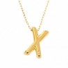Colgante diamantes letra x con cadena oro amarillo 18k [26-10074-x ]