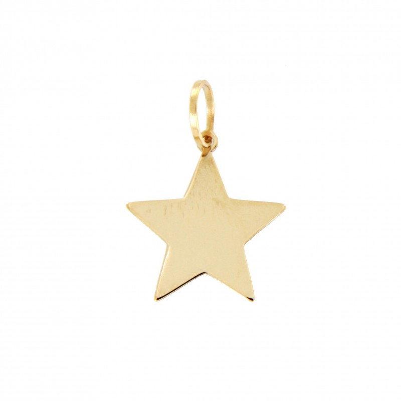 Colgante estrella oro amarillo 18k [35-98-sc ]