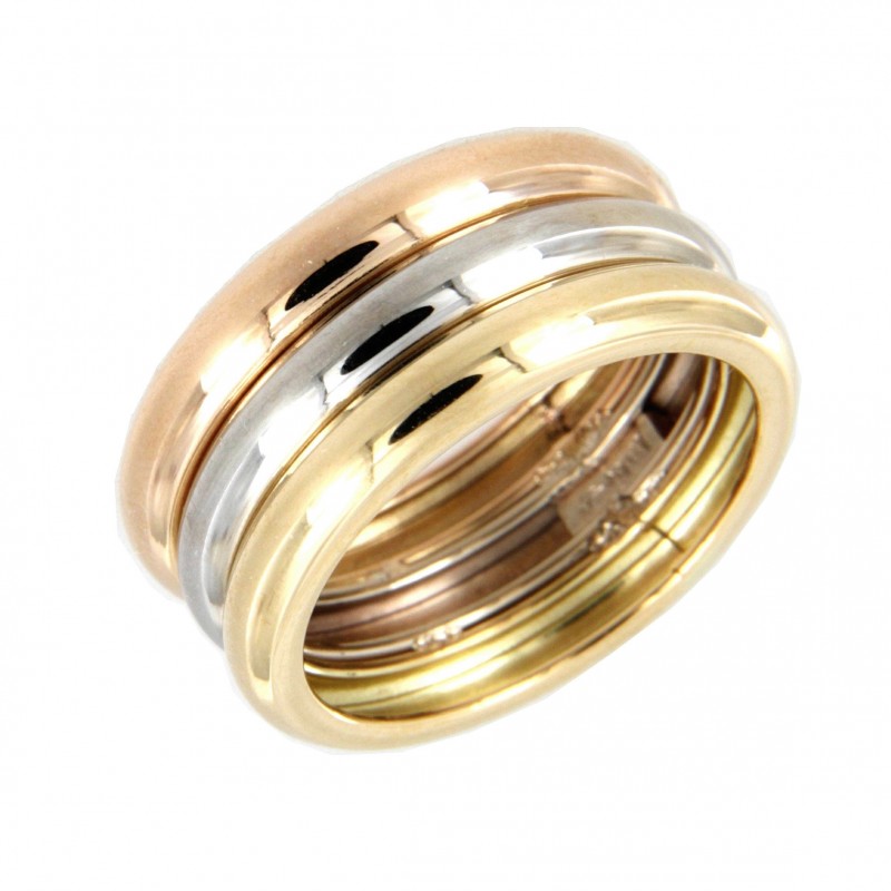 Sortija oro tricolor