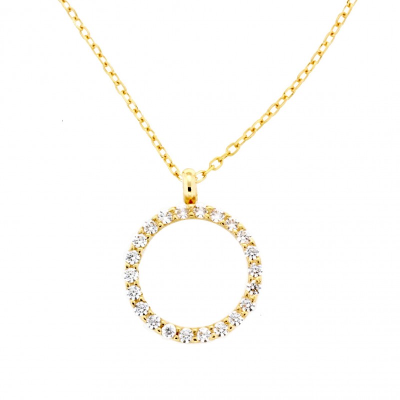 Colgante con cadena oro amarillo 18k [51-1004 ]