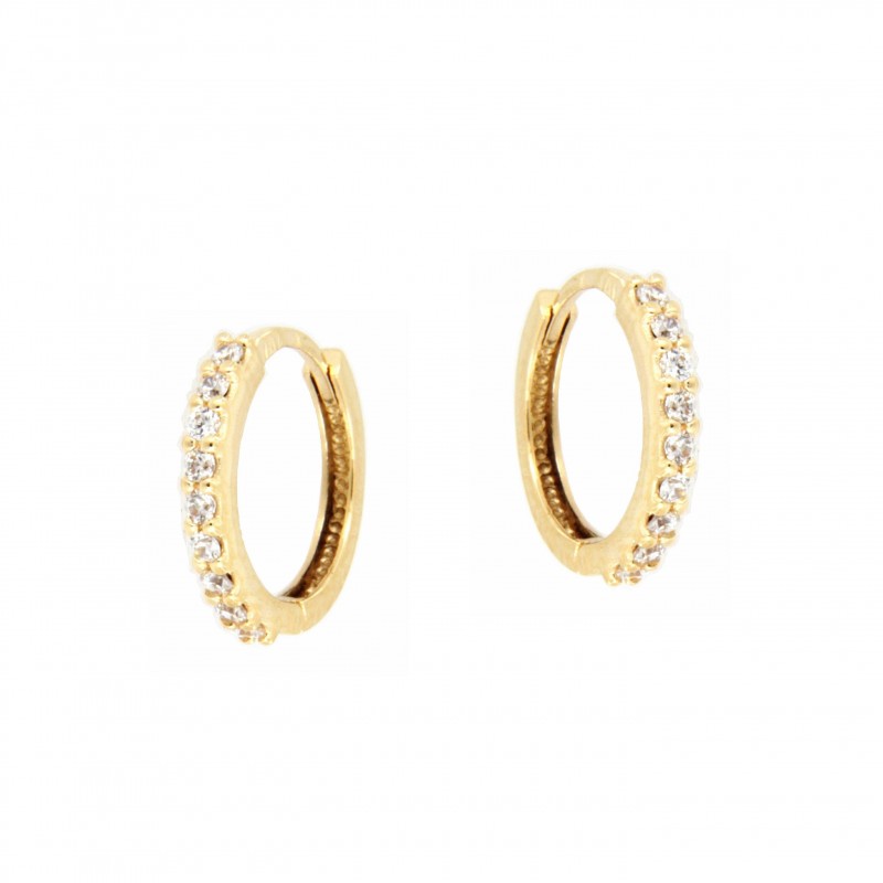 Pendientes aro circonitas