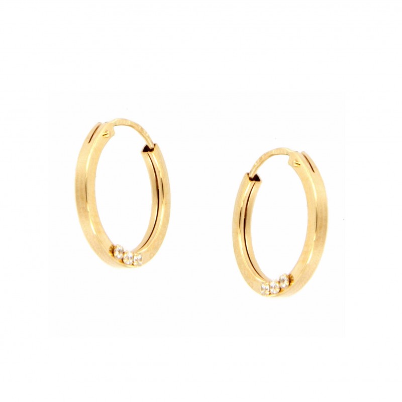 Pendientes aro circonitas