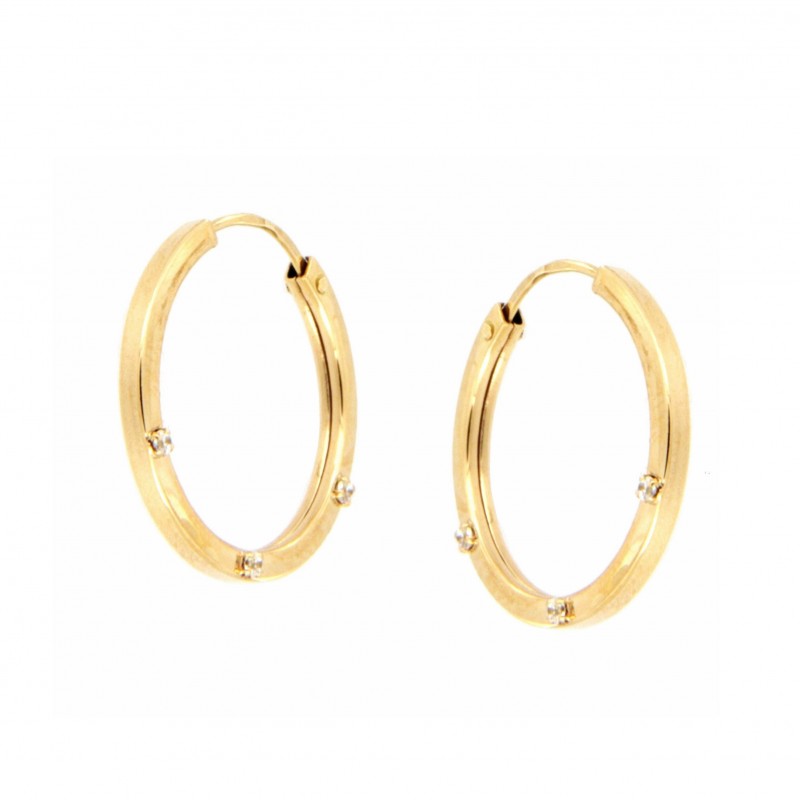 Pendientes aro circonitas